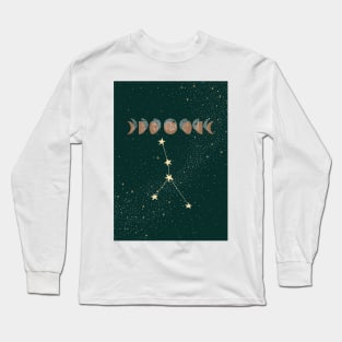 Cancer zodiac Moon phases Long Sleeve T-Shirt